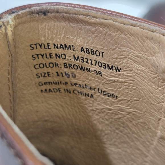 Moretti Black Label Abbot Inside Zip Classic Brown Leather Ankle Boots. 11.5 - Picture 4 of 12